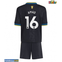 Manchester United Amad Diallo #16 3rd trikot Kinder 2025-26 Kurzarm (+ Kurze Hosen)